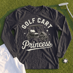 Golf Cart Princess Long Sleeve Tee