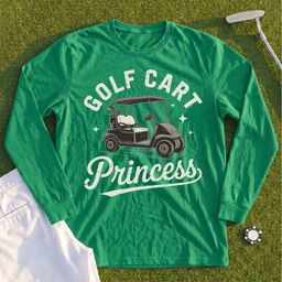 Golf Cart Princess Long Sleeve Tee