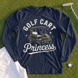 Golf Cart Princess Long Sleeve Tee