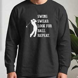 Swing Swear Repeat Long Sleeve Tee