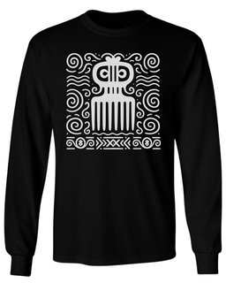 Adinkra Comb Pattern Long Sleeve