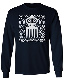 Adinkra Comb Pattern Long Sleeve