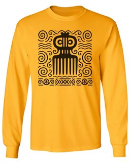 Adinkra Comb Pattern Long Sleeve