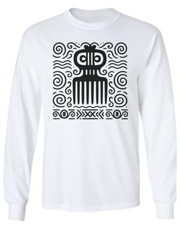 Adinkra Comb Pattern Long Sleeve