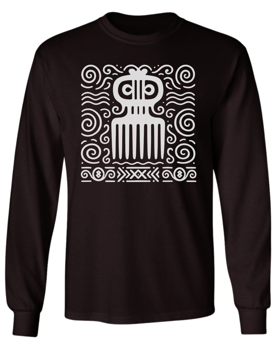 Adinkra Comb Pattern Long Sleeve
