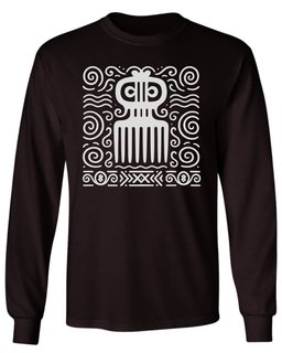Adinkra Comb Pattern Long Sleeve