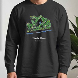 Bandon Dunes Course Map Long Sleeve Tee
