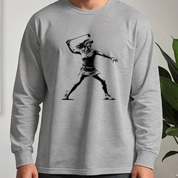 Angry Female Golfer Long Sleeve Tee