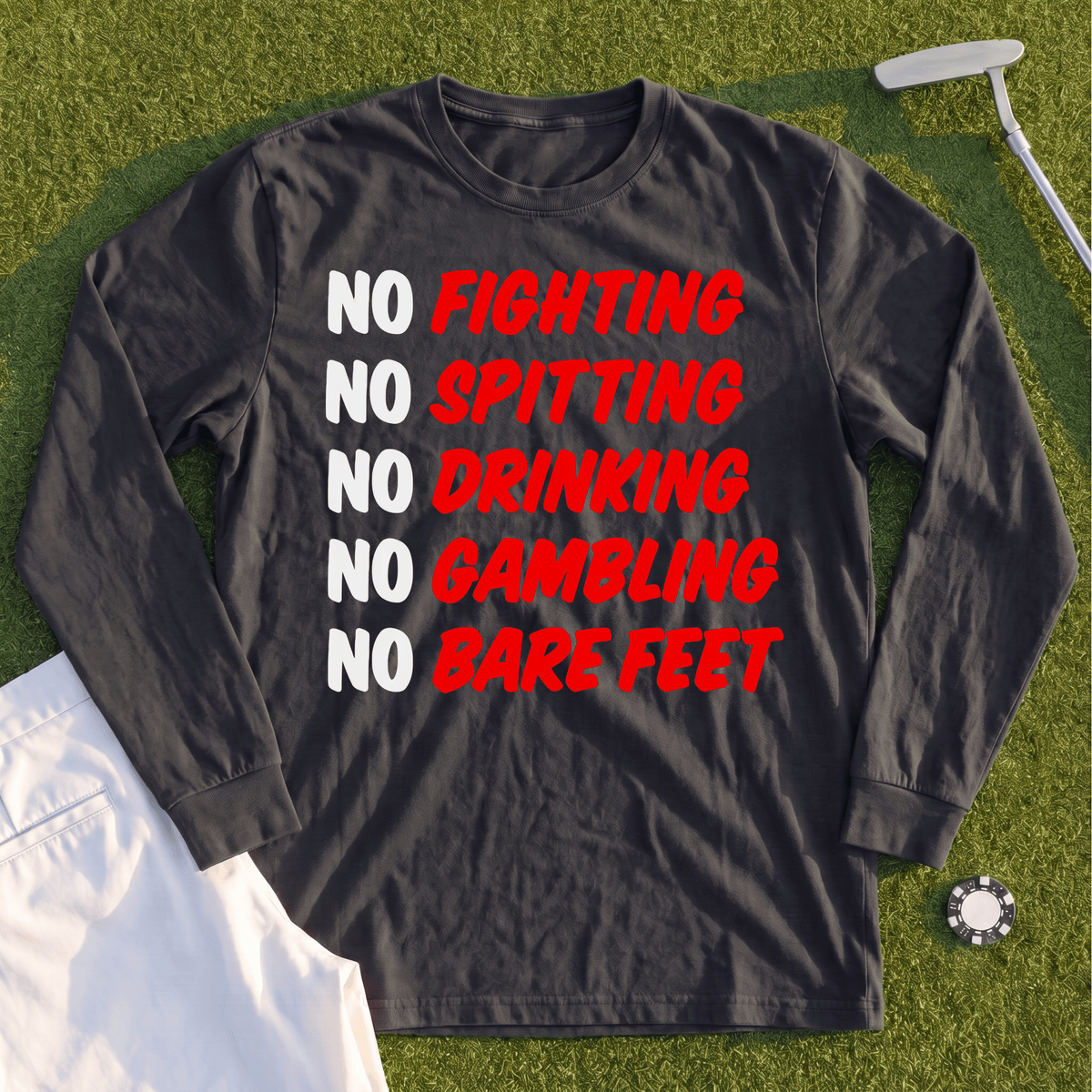 Caddyshack Rules Long Sleeve Tee