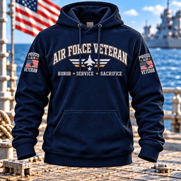 Air Force Veteran Fighter Jet Honor Service Sacrifice T Shirt Hoodie Baseball Cap Gift For Men Hoodie Navy