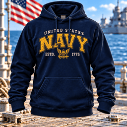 United States Navy Est 1775 T Shirt Hoodie Baseball Cap Gift For Men Hoodie Navy