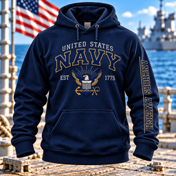 United States Navy Anchors Aweigh Est 1775 T Shirt Hoodie Baseball Cap Gift For Men Hoodie Navy