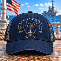 United States Navy Anchors Aweigh Est 1775 T Shirt Hoodie Baseball Cap Gift For Men Baseball Cap Navy