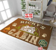 Personalized Cabin Area Rug Carpet  Large (5 X 8 FT)