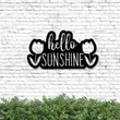 Hello Sunshine Metal Sign Kitten Metal Sign Sign For Garden Lovers Gift For Daughter House Metal Sign Holiday Gift
