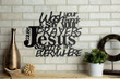 Jesus And Germs Metal Sign Wall Decor Art Sign Cut Metal Sign Wall Metal Art