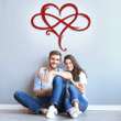 Infinity Heart Metal Sign Heart Metal Sign 2023 For Couple Family