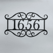 Scroll Address Sign House Number Plaque Door Number Metal House Number Metal Art Address Number Number Sign