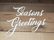 Seasons Greetings Sign Metal Wall Art - Steel Script Words For The Wall - Holiday Sign - Christmas Decor - Winter Sign -