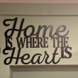 Home Is Where The Heart Is Metal Sayings Wall Art Housewarming Gift Christmas Gift Personalized Metal Sign Laser Cut
