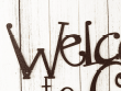 Welcome To Our Cabin Metal Sign - Copper Metal Wall Art Outdoor Sign Cabin Sign Lake House Sign Signage