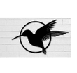 Hummingbird - The Tiny Miracle Wall Art Metal Sign Cut Metal Sign Wall Decor