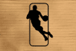 Metal Kobe Inspired Basketball Sign Concept Logo Sign Metal Basketball Decoration
