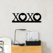 Love Decor Xoxo Sign Hugs And Kisses Metal Wall Art Valentine's Decor Metal Word Art Love Sign Bedroom Decor Heart Decor