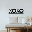 Love Decor Xoxo Sign Hugs And Kisses Metal Wall Art Valentine's Decor Metal Word Art Love Sign Bedroom Decor Heart Decor