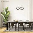 Love Forever Infinity Symbol Beautiful Solid Metal Home Decor Decorative Accent Metal Art Wall Sign