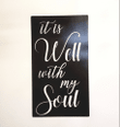 It Is Well Metal Metal Wall Art Sign Entryway Decor Living Room Decor Thanksgiving