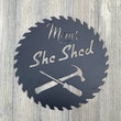 Mom's She Shed Metal Sign Cutout Cut Metal Sign Wall Metal Art