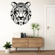 Metal Wall Art Geometric Metal Tiger Head Decor Home Office Decoration Wildlife Lover Gift Wall Hangings Horse Sign