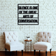 Silence Is One Of The Great Arts Of Conversation Metal Wall Art Signs With Sayings Inspirational Quotes Motivational