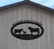 Huge Farm Signcow Calf Bull Metal Sign With Metal Letter Farm Name Metal Wall Art Metal House Sign