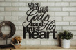When You Can't See God's Hand Trust His Heart Metal Wall Hang