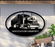 Semi Truck Metal Sign - Semi Truck Monogram - Custom Monogram - Metal Wall Art - Home Decor - Custom Metal Wall Art -
