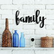 Family Metal Sign Metal Wall Art Family Sign Metal Words Metal Wall Decor Metal Signs Housewarming Gift