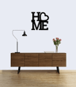 Iconic Home With Heart Graphic Laser Cut Solid Steel Decorative Home Accent Wall Sign Hanging