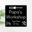 Workshop Signs For Grandpa Papa Poppa Pappy Or Daddy Toys Fixed For Free Metal Sign Usa Made Grandparents Day Sign