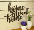 Home Sweet Home Metal Sign Farmhouse Decor Rustic Raw Metal Word Wall Art Country Decoration Housewarming Gift