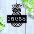 Metal Address Sign For House Pineapple Sign Metal House Number Sign Pineapple Decor Tropical Decor Front Porch Decor