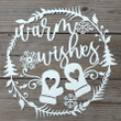Warm Wishes Holiday Metal Sign - Winter Decor - Steel Wall Art