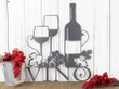 Vino Metal Sign Silver Vein Laser Cut Steel Wine Wall Art Vino Wall Art Wedding Gift