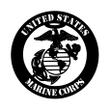 United States Marine Corps Metal Sign Cutout Cut Metal Sign Wall Metal Art