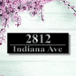 Metal Address Sign For House Address Plaque Front Porch Decor Metal Signs Metal Address Numbers 18 Gauge