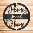 Home Sweet Home Indoor Outdoor Steel Wall Art Sign Father's Day House Warming Anniversary Wedding Man Cave Garage She