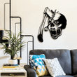 Zombie Head Metal Wall Art Zombie Metal Sign Home Decor Living Room Wall Art Outdoor Wall Decor Head With An Ax