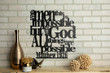 Matthew 19:26 With God All Things Are Possible Metal Home Decor Art Wall Hang Cut Metal Sign Wall Metal Art