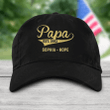 Personalized papa est with grandkids Printed | Embroidered Cap Custom Cap